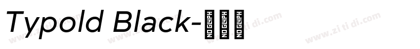 Typold Black字体转换